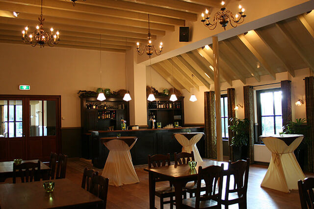 Café Schuttershof. Een van onze zalen, het Oude Parochiehuis.